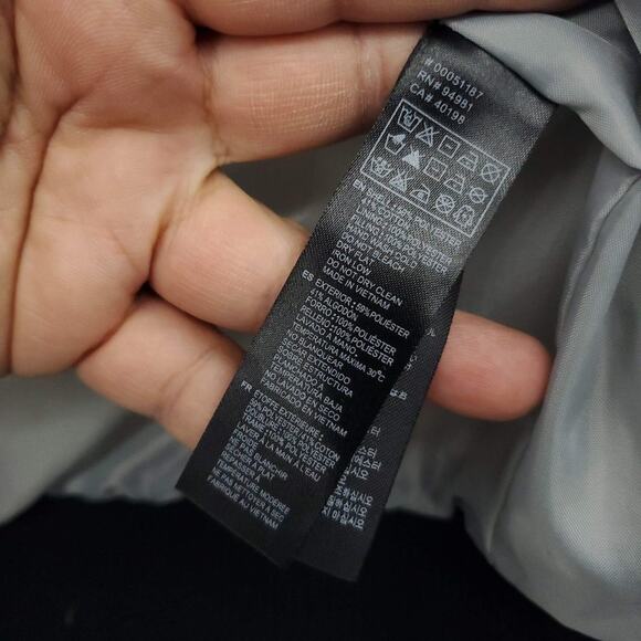 Forever 21 Varsity Jacket Small Womens Gray Quilted Sport Girlfriend - Picture 10 of 11